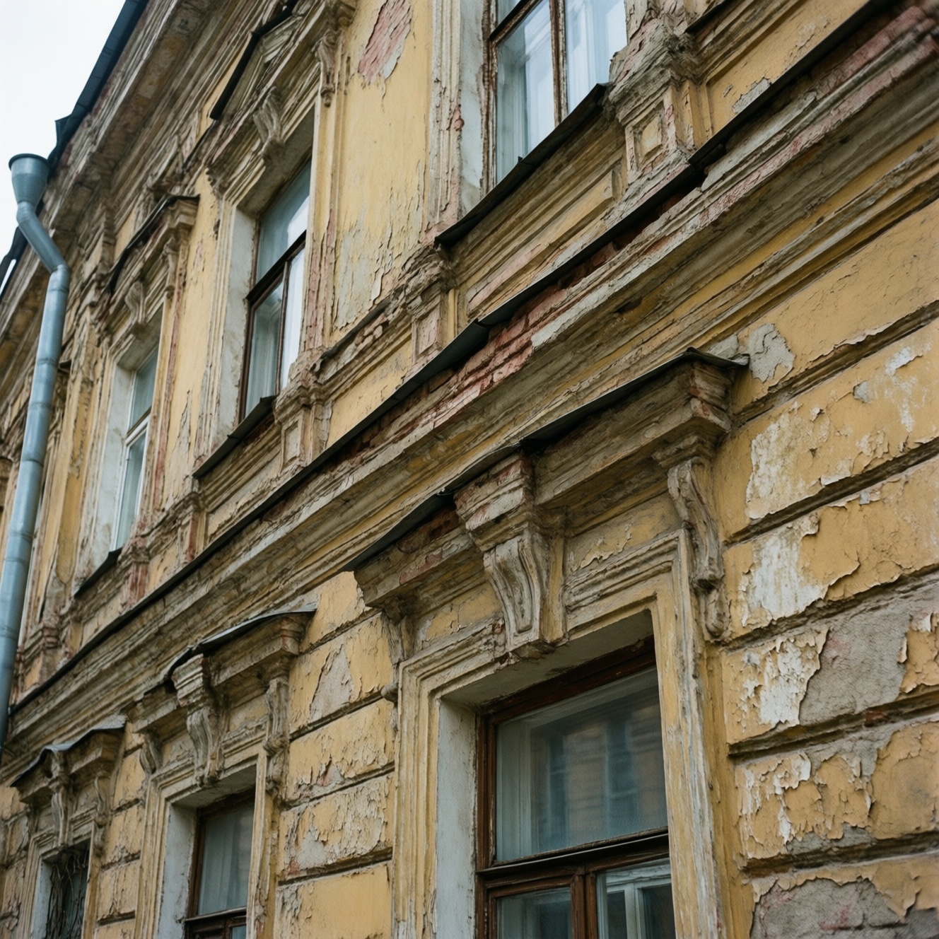 На улице Красной в Калининграде под штукатуркой нашли исторический фасад На улице Красной в Калининграде под штукатуркой нашли исторический фасад